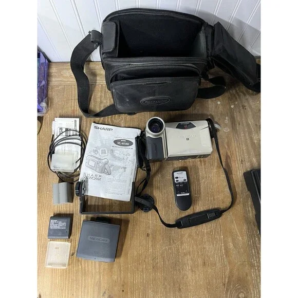 Sharp VL-A10 VL-A10U 8mm Video8 Camcorder Player Camera Video Transfer Untested